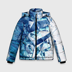 Куртка зимняя для мальчика Рассеивающие кристаллы, цвет: 3D-красный