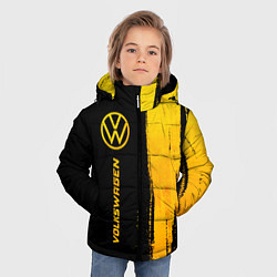 Куртка зимняя для мальчика Volkswagen - gold gradient: по-вертикали, цвет: 3D-черный — фото 2