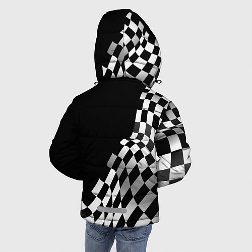 Зимняя куртка для мальчика Subaru racing flag / 3D-Черный – фото 4