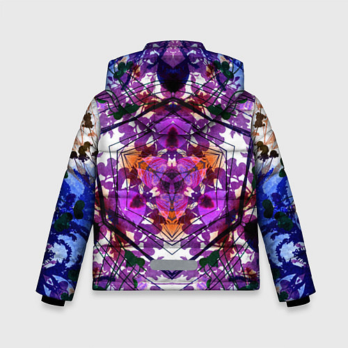 Зимняя куртка для мальчика Ледяной треугольник / 3D-Светло-серый – фото 2