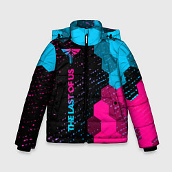 Куртка зимняя для мальчика The Last Of Us - neon gradient: по-вертикали, цвет: 3D-черный