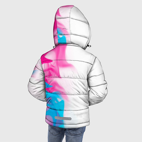 Зимняя куртка для мальчика Need for Speed neon gradient style: по-вертикали / 3D-Черный – фото 4