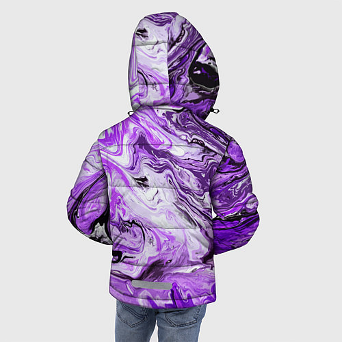 Зимняя куртка для мальчика Красочная абстракция / 3D-Черный – фото 4