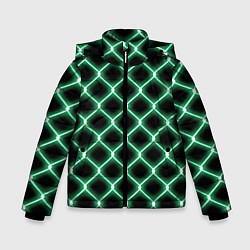 Зимняя куртка для мальчика Зелёная неоновая сетка