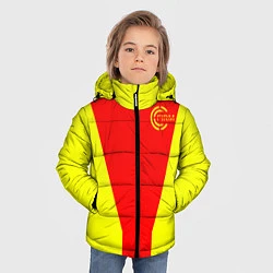 Куртка зимняя для мальчика FIRM желто-красная, цвет: 3D-красный — фото 2