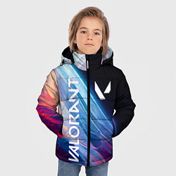 Куртка зимняя для мальчика Valorant - разлом, цвет: 3D-черный — фото 2