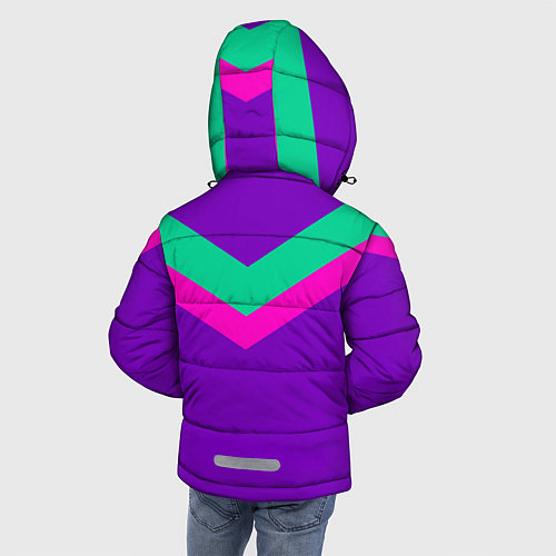 Зимняя куртка для мальчика Always in sports сиреневый / 3D-Черный – фото 4