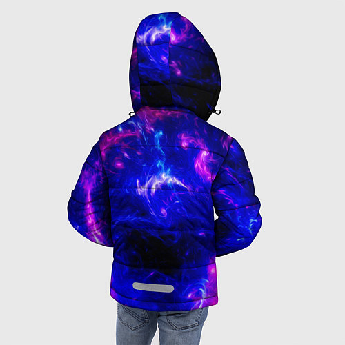 Зимняя куртка для мальчика Волшебный звездный волк / 3D-Черный – фото 4