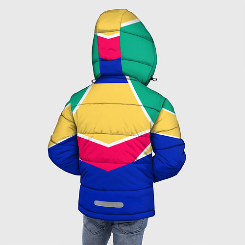 Зимняя куртка для мальчика FIRM ретро раскраска / 3D-Черный – фото 4