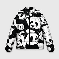 Зимняя куртка для мальчика С пандами паттерн