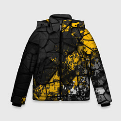Куртка зимняя для мальчика Имперская геометрия, цвет: 3D-светло-серый