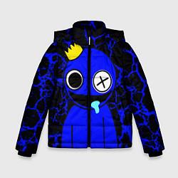 Куртка зимняя для мальчика Радужные друзья - персонаж Синий, цвет: 3D-черный