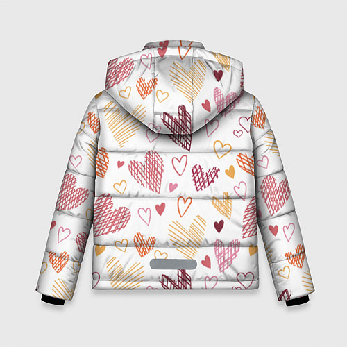 Зимняя куртка для мальчика Hearts world / 3D-Черный – фото 2