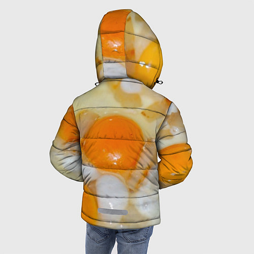 Зимняя куртка для мальчика Яичница с салом / 3D-Черный – фото 4