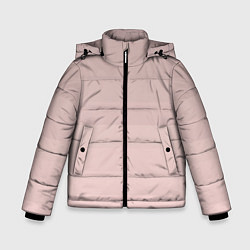 Зимняя куртка для мальчика Монохромный полосатый розовато-бежевый