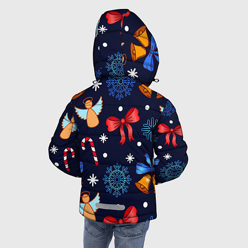 Зимняя куртка для мальчика Новогодняя мелодия / 3D-Черный – фото 4