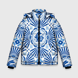 Куртка зимняя для мальчика Blue rabbit, цвет: 3D-черный
