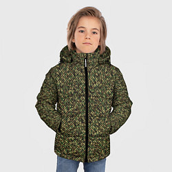 Куртка зимняя для мальчика Милитари трубка, цвет: 3D-светло-серый — фото 2