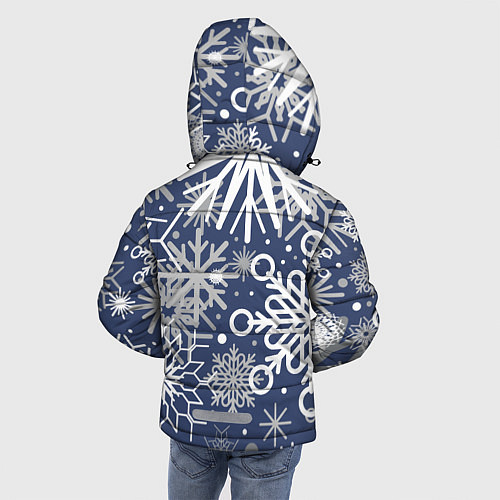Зимняя куртка для мальчика Волшебный снегопад / 3D-Черный – фото 4