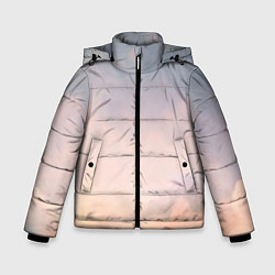 Куртка зимняя для мальчика Мистические облака среди гор, цвет: 3D-черный