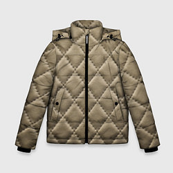 Куртка зимняя для мальчика Стёганая кожа - fashion texture, цвет: 3D-красный