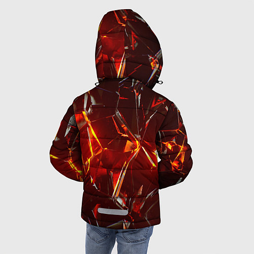 Зимняя куртка для мальчика Лавовое стекло / 3D-Черный – фото 4