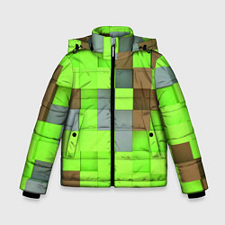 Куртка зимняя для мальчика Артем майнкрафт, цвет: 3D-черный