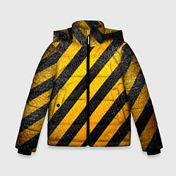 Зимняя куртка для мальчика Черно-желтая опасность