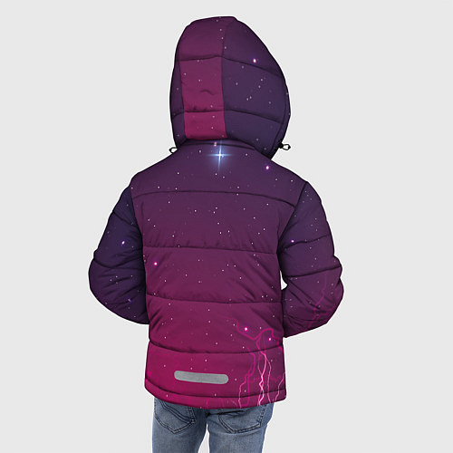 Зимняя куртка для мальчика Космическая аномалия / 3D-Черный – фото 4