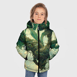 Куртка зимняя для мальчика Рисунок нейросети, цвет: 3D-черный — фото 2