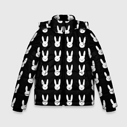 Зимняя куртка для мальчика Bunny pattern black