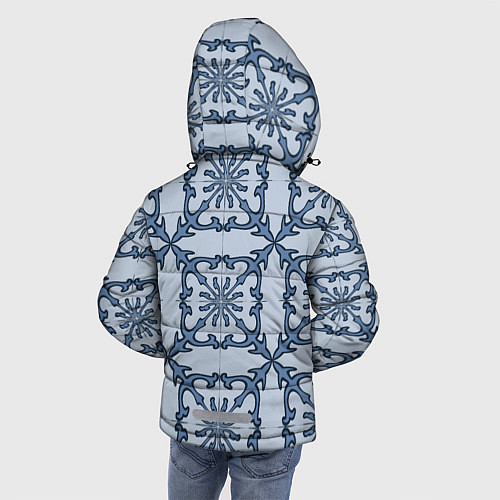 Зимняя куртка для мальчика Квадратный паттерн / 3D-Черный – фото 4