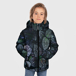 Куртка зимняя для мальчика Паттерн из множества тёмных цветов, цвет: 3D-светло-серый — фото 2