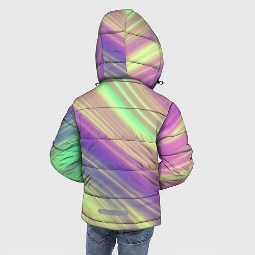 Зимняя куртка для мальчика Весенние переливы / 3D-Черный – фото 4