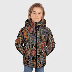Куртка зимняя для мальчика Камуфляж из слона, цвет: 3D-красный — фото 2