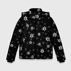 Куртка зимняя для мальчика Astro emblem pattern, цвет: 3D-черный