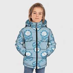Куртка зимняя для мальчика Загогулина и цветок, цвет: 3D-красный — фото 2