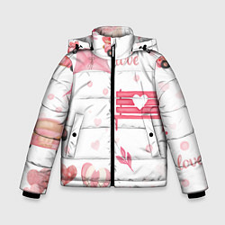 Куртка зимняя для мальчика Нежная любовь, цвет: 3D-красный