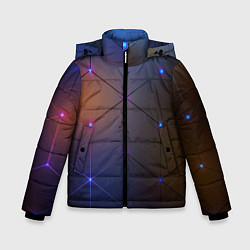 Зимняя куртка для мальчика Космические треугольники