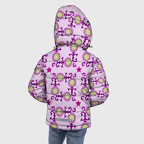 Зимняя куртка для мальчика Звезда и орнамент / 3D-Черный – фото 4
