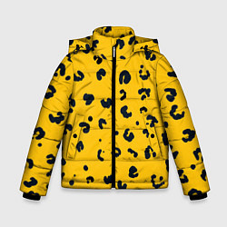 Куртка зимняя для мальчика Леопардик, цвет: 3D-светло-серый