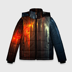 Куртка зимняя для мальчика Космос сияние, цвет: 3D-светло-серый