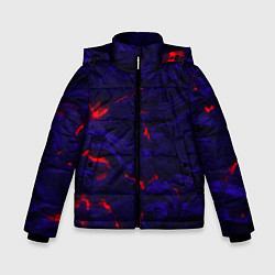 Куртка зимняя для мальчика Абстракция -лава, цвет: 3D-черный