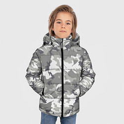 Куртка зимняя для мальчика Снежный камуфляж, цвет: 3D-светло-серый — фото 2