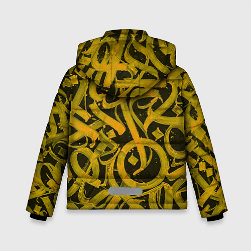 Зимняя куртка для мальчика Gold Calligraphic / 3D-Светло-серый – фото 2