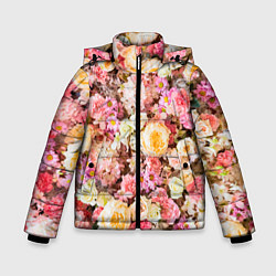 Куртка зимняя для мальчика Тысяча цветов, цвет: 3D-красный