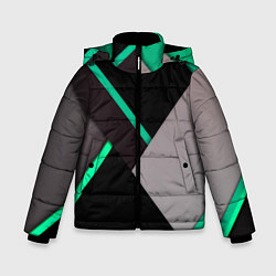 Зимняя куртка для мальчика Спортивная геометрия линии