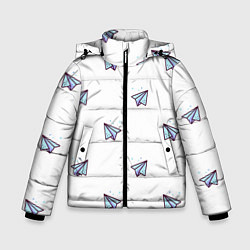 Зимняя куртка для мальчика Бумажные самолетики