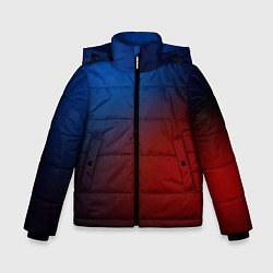 Зимняя куртка для мальчика Красно синий градиент