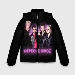 Куртка зимняя для мальчика 80s Depeche Mode neon, цвет: 3D-светло-серый